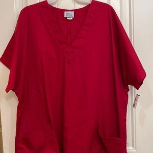 Sale! ☄️NEW! Only Necessities Red Scrub Top